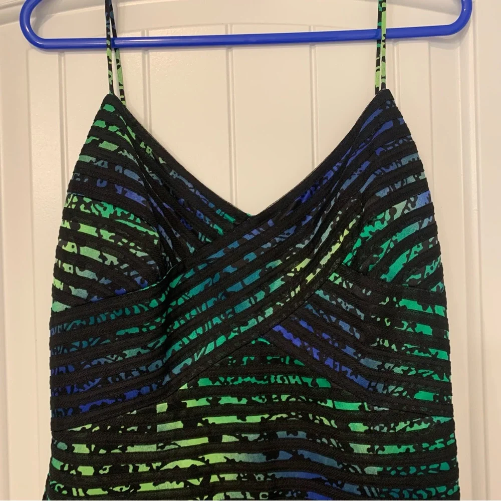 JS Collections Multi Color Spaghetti Strap Cocktail Dress - Picture 9 of 9